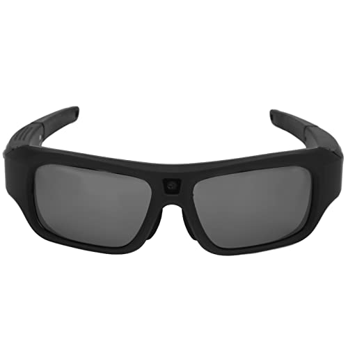 Akozon Intelligente Videoaufnahme-Sonnenbrille 2K Ultra HD-Video-Sonnenbrille mit Integriertem 128-GB-Speicher und Polarisierten Schutzgläsern für Outdoor-Sportarten