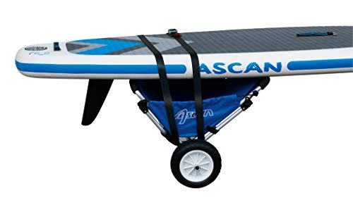 Ascan Boardbuggy Transportwagen Kanuwagen, Kajakwagen, Surfwagen, Beachbuggy Transporthilfe mit Sitz, pannensichere Reifen