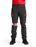 RevolutionRace Herren RVRC GP Pro Zip Off Pants, strapazierfähige, belüftete und wandelbare Hose für alle Outdoor-Aktivitäten, Grey/Orange, XL