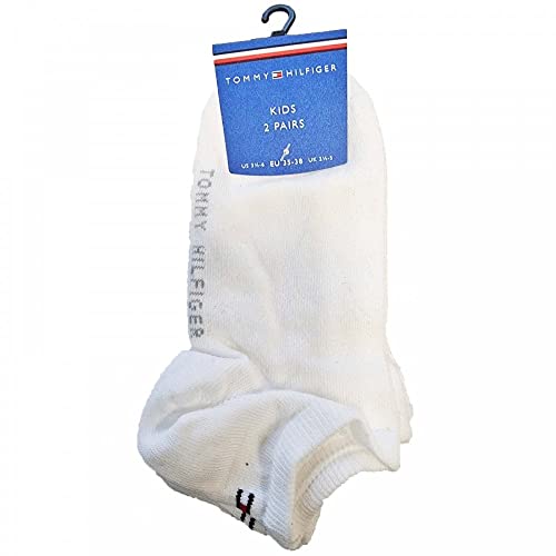 Tommy Hilfiger Unisex Kinder Th Children Sneaker 2p Socken, Weiß, 35-38 EU