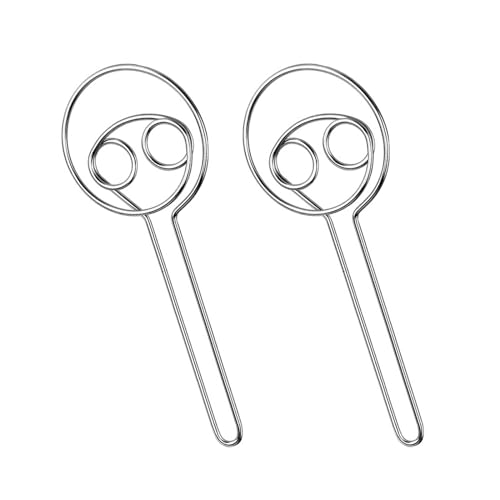 Rutschfester dänischer Teigbesen, langlebiger Ring-Brot-Teigmixer, Edelstahl, manueller Teigmixer, schnelles Mischen, holländischer Schneebesen, Backmixer für Teig, Brot, Kuchen, 2 Stück