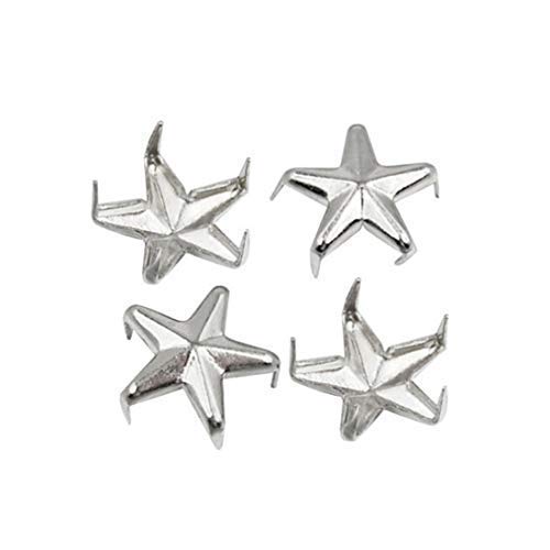 Trimming Shop Stern Ohrstecker Klaue Nieten, Nailhead Punk Dekorativ Handpresse Stacheln für Bastelarbeiten,Scrapbooking,Goth & Mode-Accessoires - Silbern, 20mm