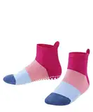 FALKE Unisex Kinder Hausschuh-Socken Colour Block K HP Baumwolle rutschhemmende Noppen 1 Paar, Rosa (Gloss 8550), 39-42