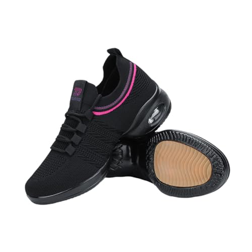 ForceRoute Tanzschuhe Damen line Dance,Tanzschuhe,tanzsneaker Damen,Jazz latein Tanzschuhe,Frauen,Geteilte Sohle,Luftkissen,atmungsaktiv,Leicht,für Sport,Wandern,Fitness,Fitnessstudio,Tanzen