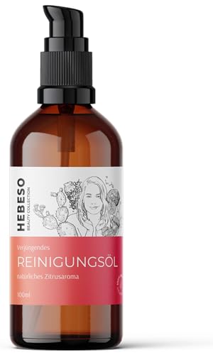 Verjüngendes Reinigungsöl 100ml - 5 pflegende Öle & Vitamin E - Für alle Hauttypen - Entfernt wasserfestes Make-up - Abschminkenöl mit Face-Yoga-Expertin entwickelt