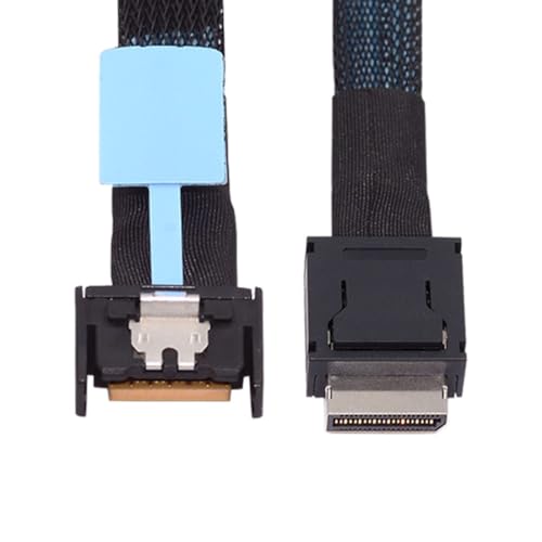 chenyang Oculink SFF-8611 4i zu PCI-E 5.0 Mini Cool Edge IO MCIO 4X 38Pin SFF-TA-1016 Verlängerungskabel 0.5M