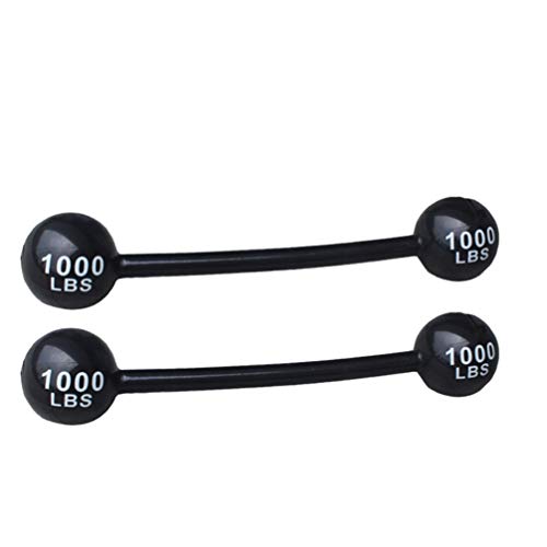 STOBOK 2PCS Aufblasbare Barbell Hantel Strongman Kostüm Spielzeug Karneval Circus Big Top Party Foto Prop Dekoration Gefälschte Gewichte für Kinder Erwachsene Phantasie Kleid Sport