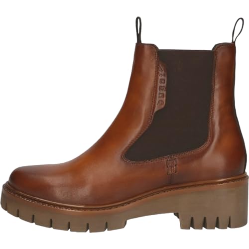 bugatti Damen 413A01514000 Chelsea-Stiefel, Cognac, 39 EU