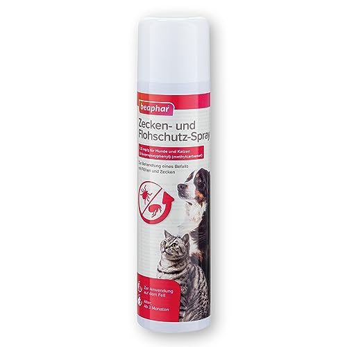 BEAPHAR - Zecken- Und Flohschutz-Spray Für Hunde Und Katzen - Gegen Zecken und Flöhe - Sofortschutz - 250 ml