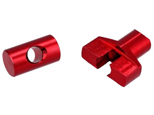 Mutter für Bremsstange, Aluminum, Rot eloxiert - für Simson S50, S51, S70, S53, S83, KR51/2, SR50, SR80