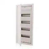 Intratec Sicherungskasten Unterputz [IP 40] erhältlich mit 1, 2, 3, 4 und 5 Reihen - mit Metalltür | Stromkasten | Verteilerkasten Unterputz | Elektroverteiler | Verteilerschrank | Schaltschrank