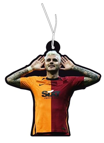 2x Icardi Galatasaray Duftbaum Auto Fussball, Auto Duftspender, Duftbaum Auto tuning, car air freshener, Duftanhänger Auto, Duftbaum Set Auto