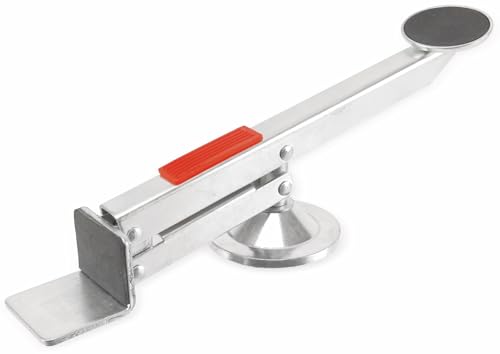 DAYTOOLS Tür- und Plattenheber schwenkbar | Max. Tragkraft: 120 kg | Hubhöhe: ca. 4. - 70 mm | Gummierter Anschlagschutz | 360° drehbar | Kompakte Maße: ca. 330x70 mm