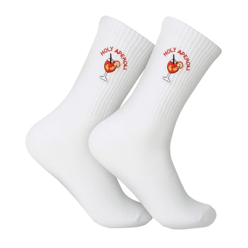 Pcone Kon Aperol Socken, Lustige Aperol Spritz Socken Geschenk, Hochzeitsgeschenk Und Sportaccessoires, EU Größe 36-42