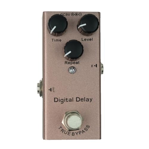 Fegtrtyoa Elektrischer Gitarreneffektpedal Vintage Overdrive Fuzz Distortion Analog-Delay Ultimate Drive Bass Gitarre Pedale Digital-Delay