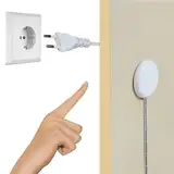 STBTECH 220V LED Touch Schalter Verdeckt, DC 220V 2A Berührungsschalter Sensorschalter für Smart Home LED Lichtleiste, Durchdringt Holz, Stein, Glas usw, keine Löcher erforderlich(Weiß)