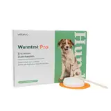 vetevo Wurmtest Hund Pro, Verlässlicher Test auf Giardien, Spulwürmer, Hakenwürmer, Leberegel, Peitschenwürmer & Kokzidien, bei Durchfall Hund