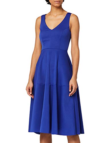 Truth & Fable Damen Midi-Abschlussballkleid, Blau (Blue), 32