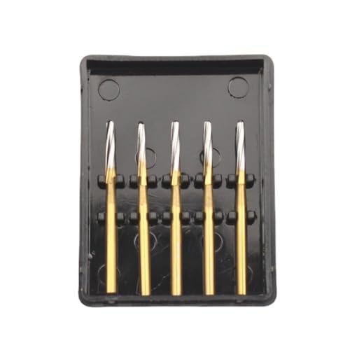 Feeuid 5 Stück Dental -Z Hartmetallfräser Endodontische Tungsten Knochenfräser Bohrer FG 1,6 mm Dental Hartmetallfräser 25 mm