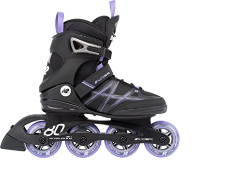 K2 Skates Damen Inline Skates ALEXIS 80 PRO, black - lavendar, 30G0213.1.1.095