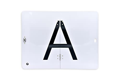 A-Tafel vertikal klappbar | A-Schild für Abfalltransport auf Aluminium | vertikal klappbar mit oder ohne Kantenschutz | 400x300 mm | Drehwirbel mittig | Warntafel Abfalltafel (ohne Kantenschutz)