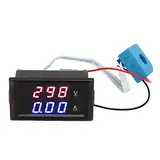 Volt Amperemeter, Hall DC Digitalanzeige Auto Motor Kühlmittel Thermostat mit O-Ring 050121113C Amperemeter Arbeitsspannung 4-30V Dual LED Strom Voltmeter Panel