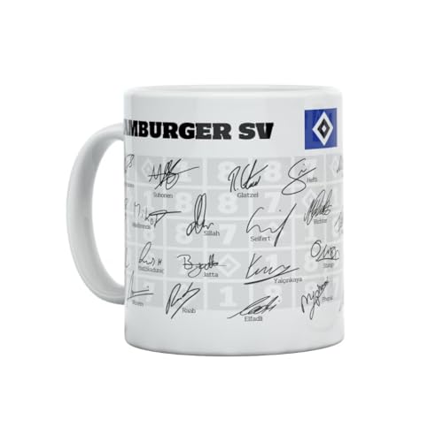 HSV Hamburger SV Tasse Becher Kaffeetasse Signature Unterschriften Autogramme ** Team 2024/2025 **