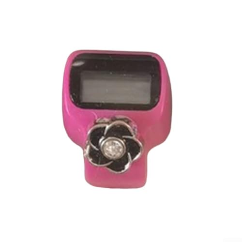 Müheloser elektronischer Fingerzähler für präzises TFor Allying in Sport, Handwerk und Anwesenheits-Tracking (Rose Red)