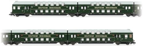 Arnold HN9523 TT Doppelstockzug mit Steuerabteil, 4-teilig, DR, Ep. III