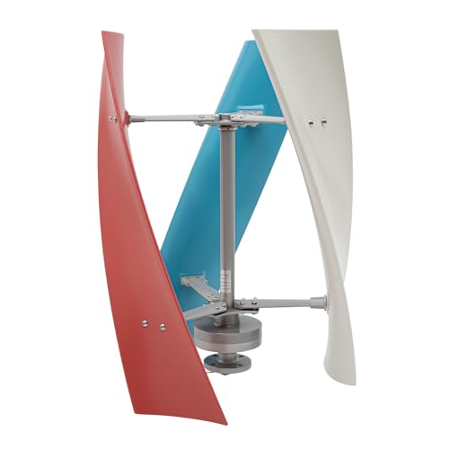 Wiefiche Windturbinen Generator, 12V 450W Vertikale Garten-Windturbinen Generator Kit mit Controller, Maglev Wind Generator für Boote, Pavillons, Hütten oder mobile Häuser (drei Farben)