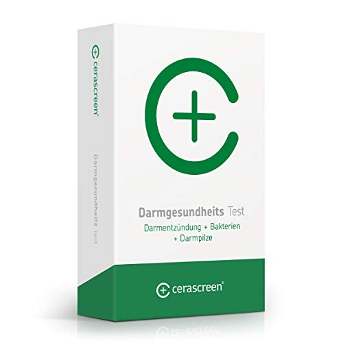 Darmgesundheits Test von CERASCREEN – Gesundheitscheck Darmflora Plus | Stuhltest zur umfangreichen Untersuchung von 18 Darmbakterien und Pilzen (u.a. Candida), Leaky Gut und dem pH-Wert des Stuhls