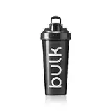 Bulk Iconic Protein Shaker Flasche, Mit Draht-Mixerkugel, Eiweiß Shaker, Metallischem Schwarz, 750 ml