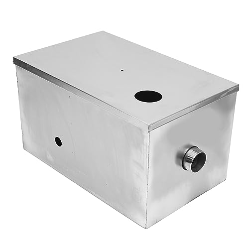 EBTOOLS Gewerbe Edelstahl -Fettfalle 400x250x230 Mm Ölabscheider -Duty Abgänger für Küchen und Branchen