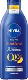 NIVEA Q10 Straffende Body Milk, Lotion für straffere Haut & verbesserte Elastizität in 10 Tagen, Körpercreme mit 99,5% purem Q10, Vitamin C & angenehmen Orangenduft (400 ml)