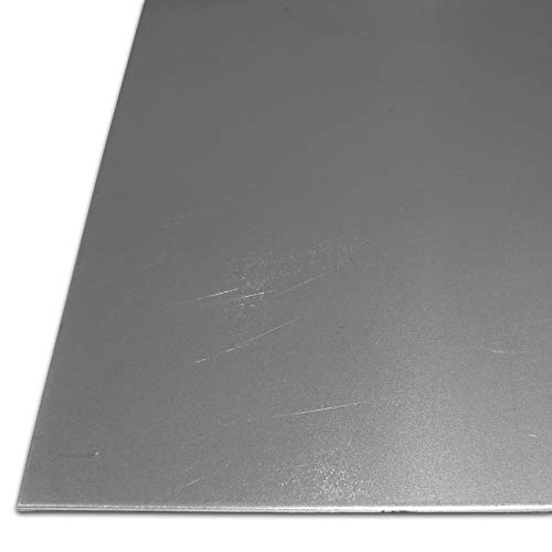 B&T Metall Stahl-Blech blank geölt St 1203 | 1,0mm stark | Feinblech DC01 im Zuschnitt Größe 600 x 1000 mm (60 x 100 cm)