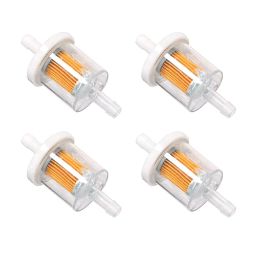 Benzinfilter,Kraftstofffilter,Kraftstofffilter Universal,Inline Kraftstofffilter,Mehrweg Kraftstofffilter,Motorrad Gas Kraftstofffilter,für Motorrad,Rasenmäher,Roller Mofa,Rasentraktor,4 Stück