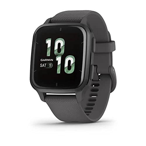 Garmin Venu Sq 2 - GPS-Fitness-Smartwatch mit 1,4" AMOLED Display, Schlafanalyse mit Sleep Score und über 25 Sport-Apps. 24/7 Gesundheitsdaten, Garmin Pay, bis zu 11 Tage Akkulaufzeit und wasserdicht.