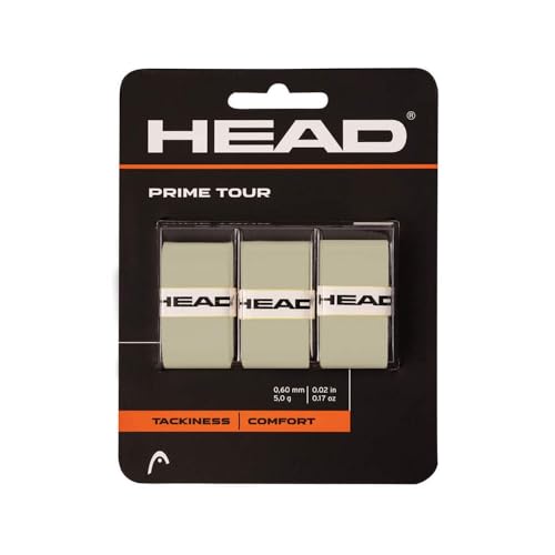 HEAD Unisex-Adult Prime Tour Tennis Griffband, Grau, One Size