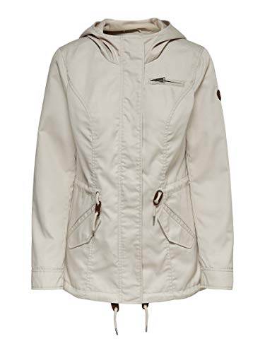 ONLY Damen Übergangsjacke Kurzmantel New Lorca Spring Parka 15168792 moonbeam XL