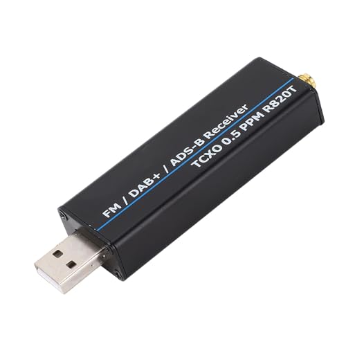 RTL-SDR-Empfänger 100 kHz Bis 1766 MHz mit RTL2832U R820T2-Chipsatz, 0,5 PPM TCXO, Direktabtastung für AM, FM, NFM, WFM, CW, DSB, LSB