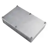 Zilimontt Aluminium-Projektbox-Gehäuse, silberfarbenes Metallgehäuse, Instrumentengehäuse, IP54-Schutz, verschiedene Größen erhältlich für DIY-Elektronik (1590DD(188 x 120 x 37 mm))