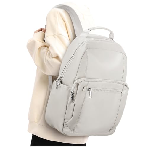 Rucksack Damen, Cityrucksack Laptop Reiserucksack Handtasche Rucksack Wasserdicht Elegant Damenrucksack Casual Daypacks Sportlich Damen Schulrucksack Teenager mit Laptopfach Backpack Women Grau