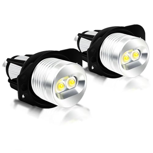 2 Stück-Kopf Licht Engels Augen Nebel Glühbirne Halo Marker Ring Glühbirne Für BMW E90 2005-2008 E91 2005-2008-White
