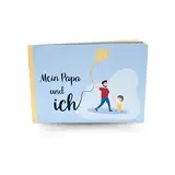 Adamo® "Mein Papa und ich" Erinnerungsalbum | Geschenkbuch für Väter | 24 Seiten gedruckt auf Recyclingpapier | Geschenk für Papa | Ausfüllbuch | von Familien getestet und für sehr besonders empfunden