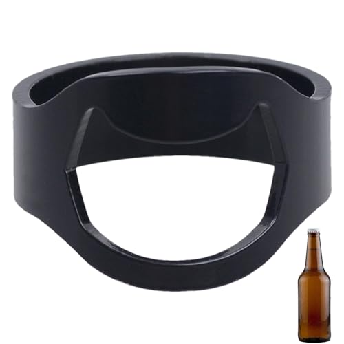 Bierflaschenöffner-, Flaschenöffner- für Männer - Bierflaschenöffner Fingerring | Modeschmuck-Bieröffner-, Bier-Bar-Werkzeug, Edelstahl- -Dosenöffner für Männer und Frauen
