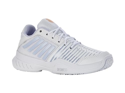 K-Swiss Performance Mädchen Court Express Omni Tennis Shoe, White Heather Peach Fuzz, 33 EU