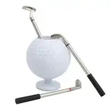 Desktop-Geschenk, Mini-Desktop-Golfball-Stifthalter mit 3 -Queue-Stiften, Kunststoff-Golfer-Set, Geschenk