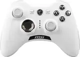 MSI FORCE GC30 V2 WHITE Kabelloser PC Gamepad Controller - 2,4 GHz, 600mAh Li-Ion Akku, austauschbare D-Pad Abdeckungen, zwei Vibrationsmotoren, USB 2.0 - weiß, kabelgebunden/kabellos