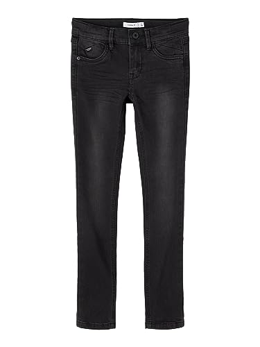 NAME IT Jungen Nkmpete Dnmtonsons 7451 Pant Noos Hose, Black Denim, 128 EU