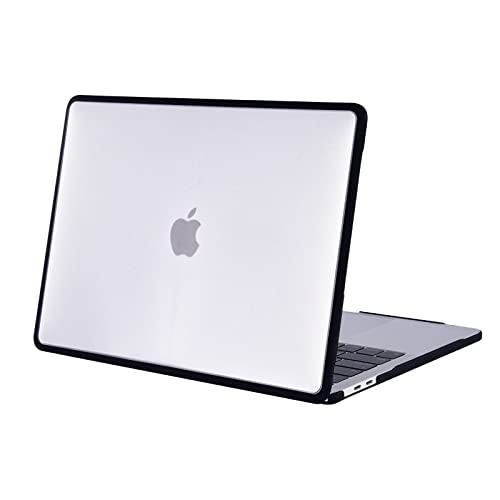 BlueSwan Hülle Kompatibel mit M1 MacBook Air 13 Zoll A2337 A2179 A1932 mit Retina Display, Freisetzung 2021-2018, Kratzfestes Case mit schlagfestem und bruchfestem TPU-Rahmen - Matt Transparent